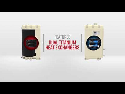 PENTAIR Almond UltraTemp ETi® Hybrid Heater Propane 220K BTU 230V